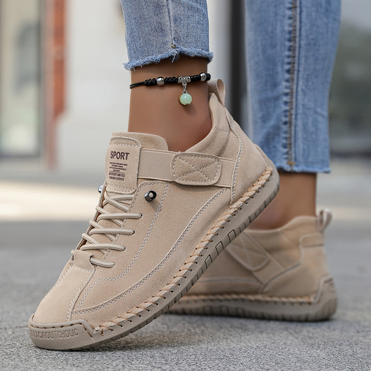 FemmeTrek Urban Comfort – Breathable Leather Sneakers for Everyday Adventure